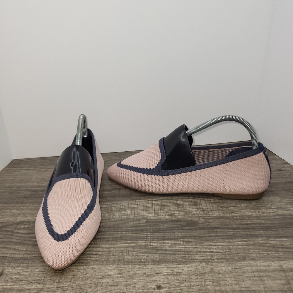 Birdies Womens 9 Pink Shoes Flats Pointed Toe Knit The Blackbird